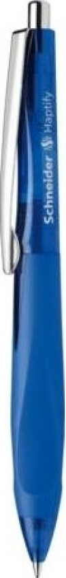 Schneider Schreibgeräte Haptify, Klips, Uttrykkbar Kulepenn Med Hengefeste, Gjenfyllbar, Blå, 10 Stykker, Medium