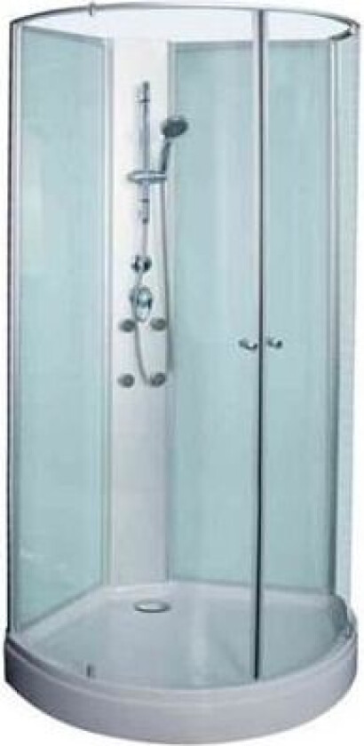 6301 Dusjkabinett 900 x 900 mm, klart glass