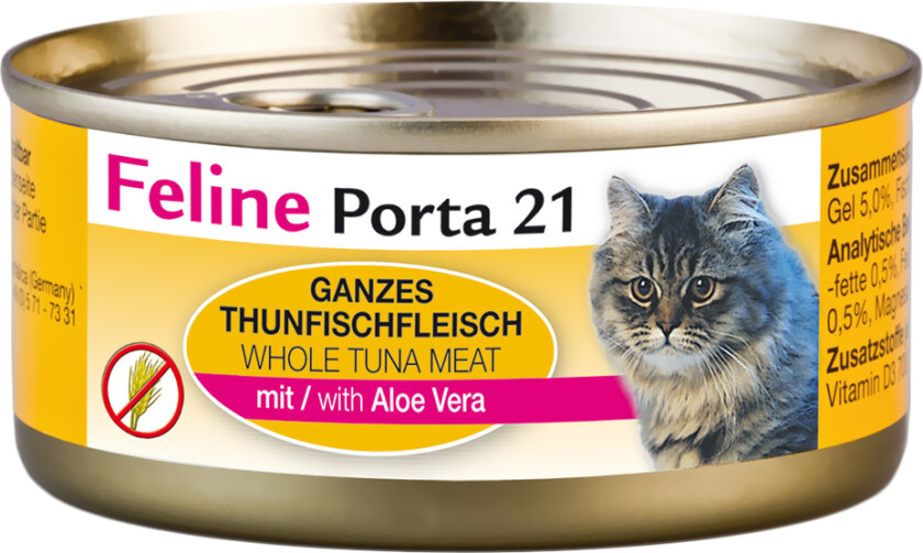 Økonomipakke Feline Porta 21 - 24 x 156 g - Tunfisk med aloe