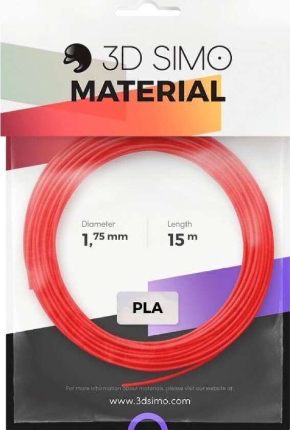 Filament Pla Ii - Rød, Lilla, Grønn 15M