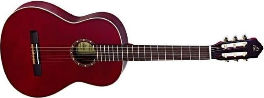 Ortega R121wr Klassisk Gitar 4/4 Gloss Wine Red