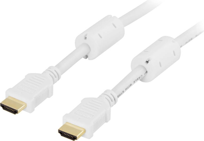 Hdmi-1030A - Hdmi-Kabel Med Ethernet - Hdmi Hann Til Hdmi Hann - 3 M - Hvit