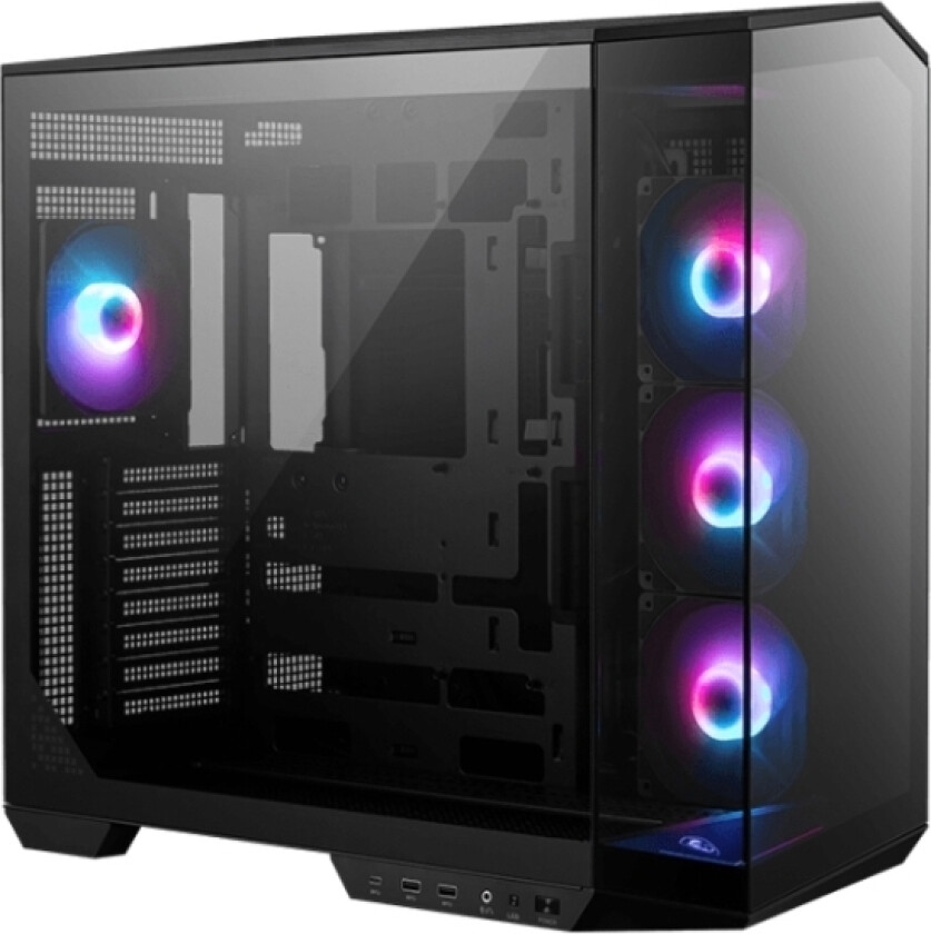 Case|Msi|Mag Pano 100R Pz|Miditower|Case Product Features Transparent Panel|Atx|Microatx|Miniitx|Colour Juodas|Magpano100rpz