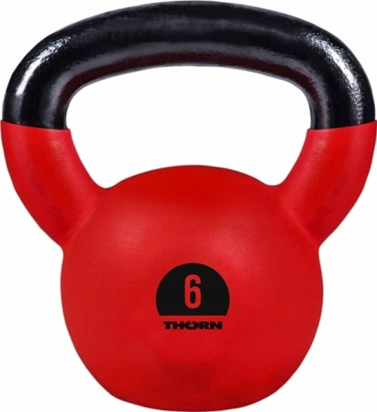 Kettlebell Thorn+Fit Cast-Iron Gumowany 6 Kg