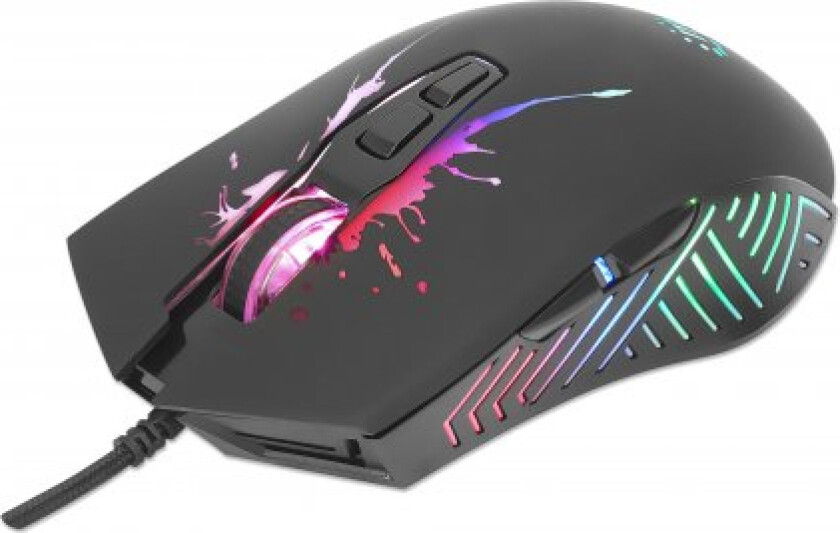 190220, Høyre Hendt, Optisk, Usb Type-A, 7200 Dpi, Sort