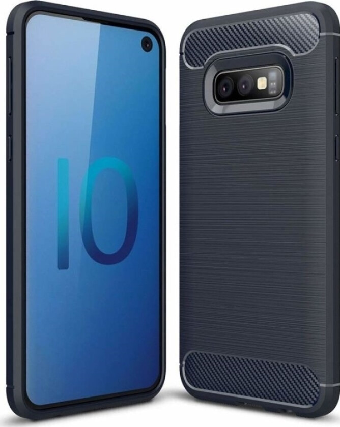 Carbon Case Fleksibelt Deksel For Samsung Galaxy S10e Blå Universal