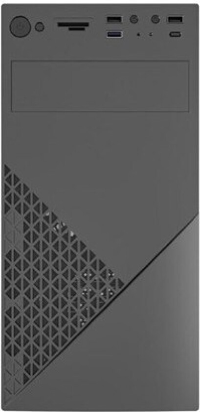 Fornax K170 - office computer case - mini ATX - Kabinett - Tower - Svart