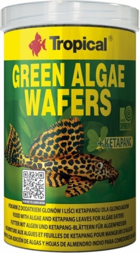 Green Algae Wafers 100 Ml. / 45 G.