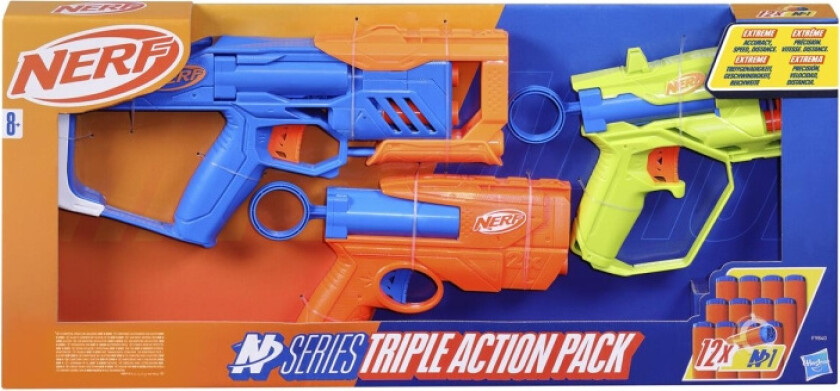 NERF N-Series Trippel actionpakke