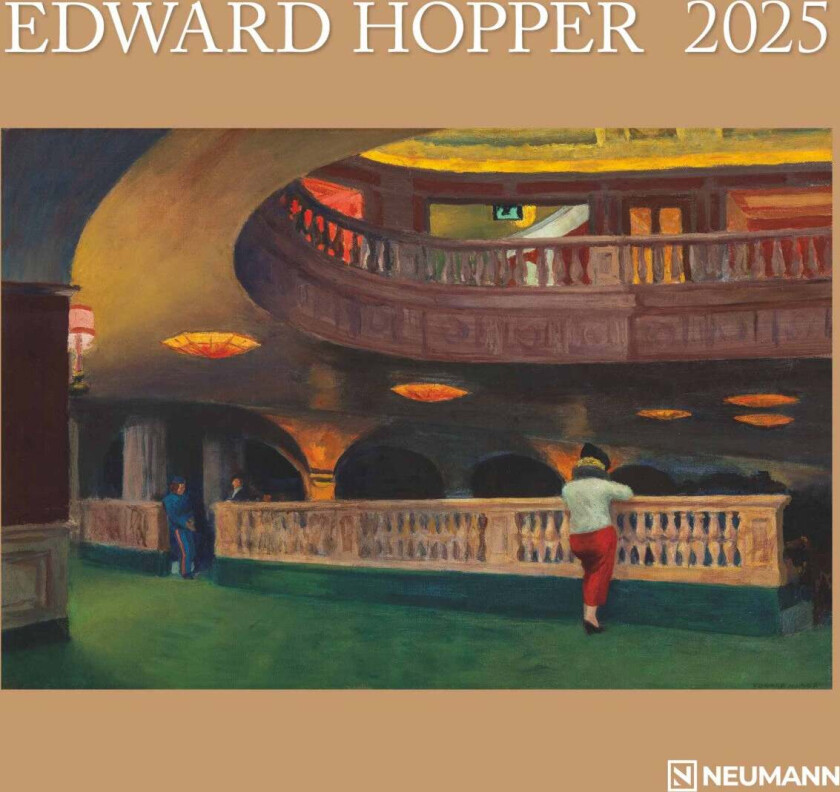 Kalender 2025 Edward Hopper 30x30cm