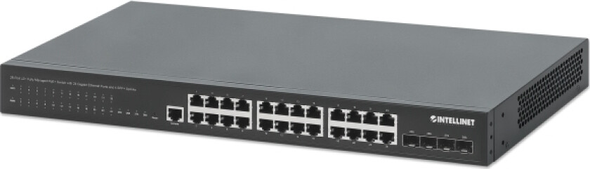 Intellinet 28-P Poe+ Managed Switch 4X10gbe 450W - Switch - Power Over Ethernet (561846)