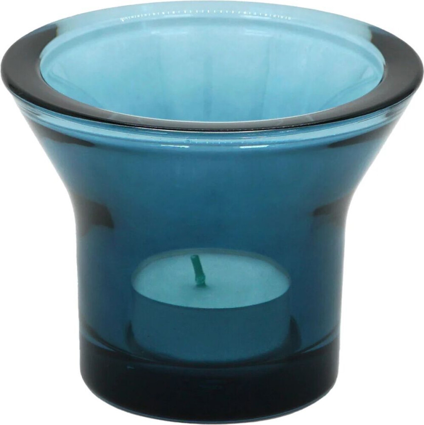 Born In Sweden Lumi telysholder Ø10 cm Petrolblå