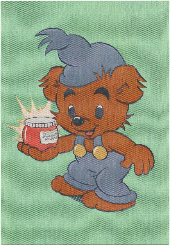 Bamse kjøkkenhåndkle 35x50 cm Blå-grønn