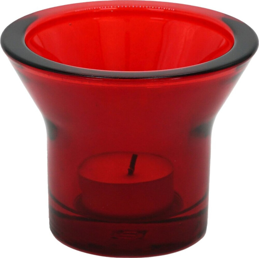 Lumi telysholder Ø10 cm Rød