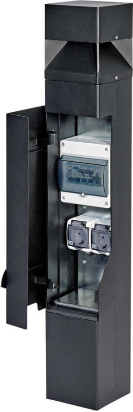 Arvika 893 pullert 12,7W LED 89 cm m/stikkontakt - Svart