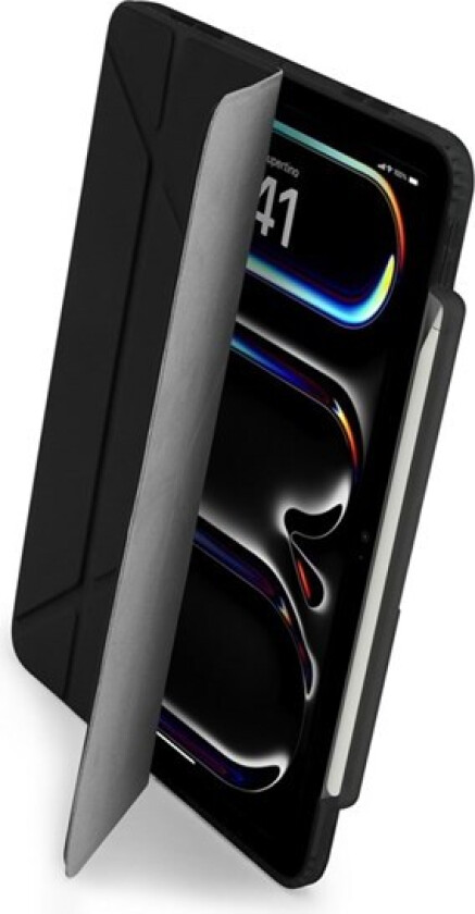 iPad Pro 13 (2024) Origami No3 Pencil Case - Black