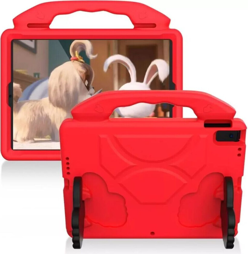iPad 10.2" (2021 / 2020 / 2019) / Pro 10.5" / Air (2019) / Pro 11" Barn Deksel - Thumb Stativfunksjon Deksel Rød