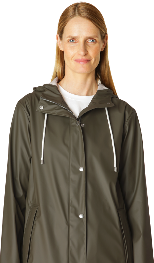 Ilse Jacobsen Women's Rain Jacket Army 38