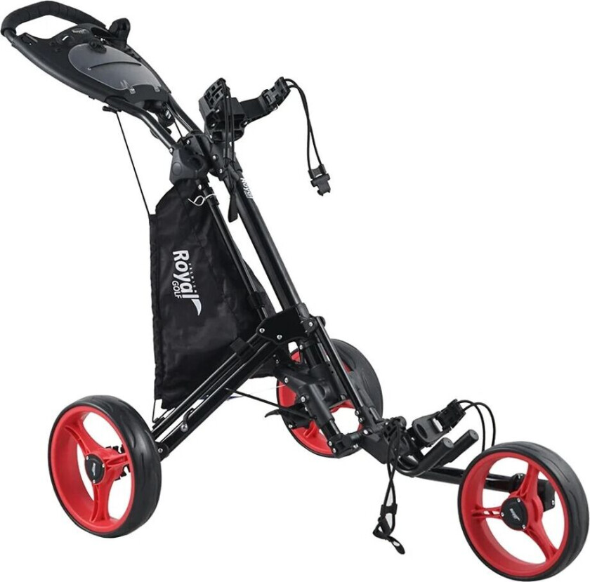 Rg Golf One Click Golftralle 3 Hjul Rød