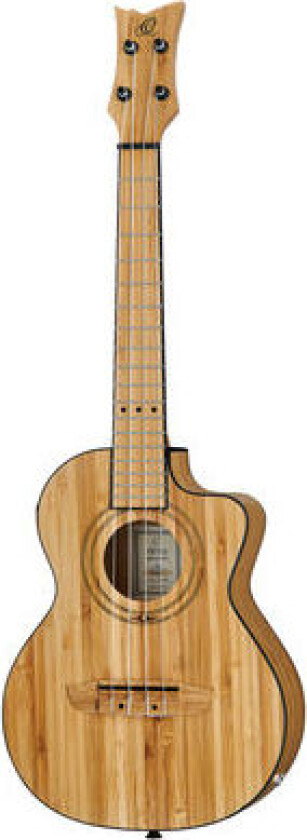 Ortega Runab-Te Tenor Ukulele Med Mik. Og Bag, Natural Solid Bamboo