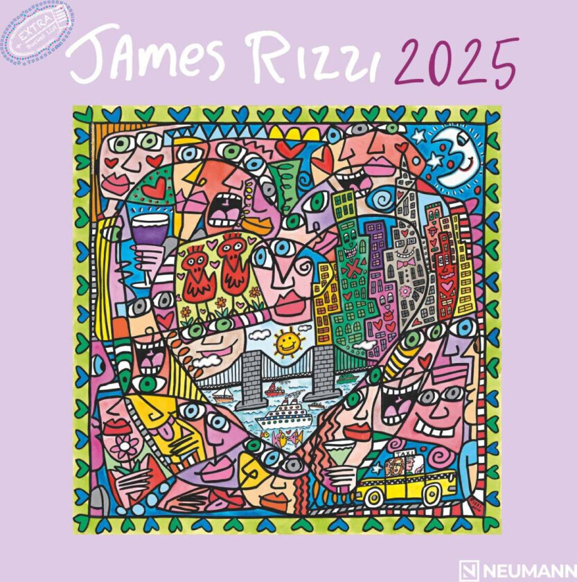Kalender 2025 James Rizzi 30x30cm