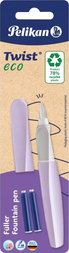 Teka Twist Eco M Fyllepenn + 2 Patroner Blanding