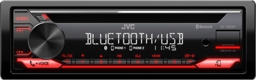 Jvc Kd-T822bt Cd/Rds-Tuner M. Bluetooth