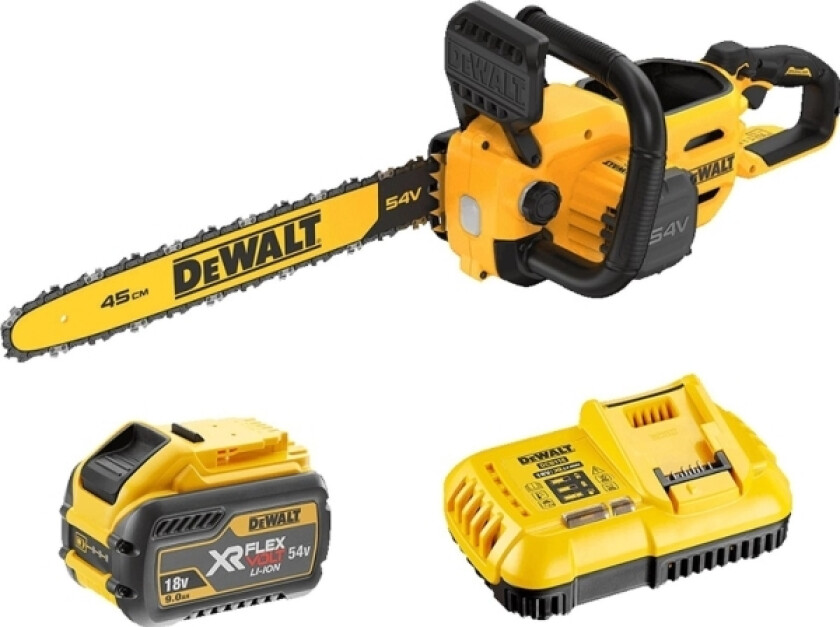 Dewalt. Motorsag 54V 45Cm 1X9,0Ah Dcmcs574x1