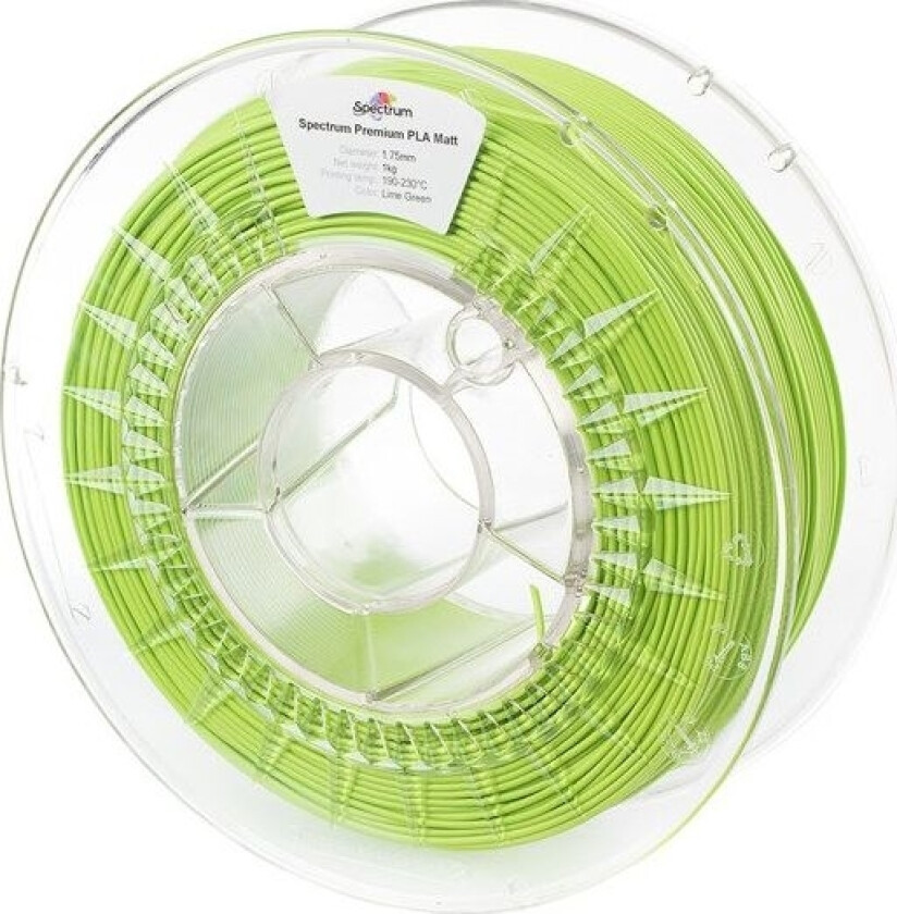 Spectrum Filaments 80241 Pla Matt Filament Pla-Mat Mat 1.75 Mm 1000 G Lime Green, Grøn (Mat) 1 Stk
