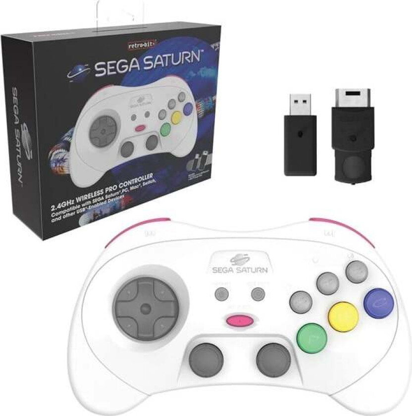 PRO - White - Controller - Sega Saturn
