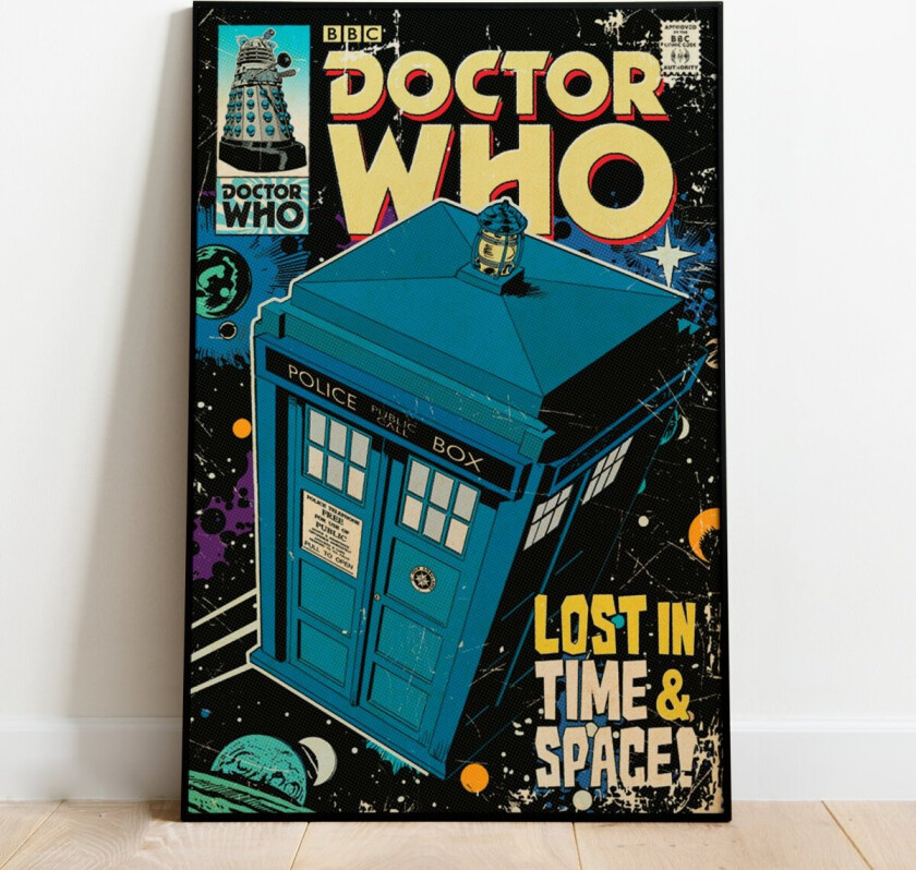 Plakat Tardis Comic - 91,5 x 61 cm | Supernerds.no - Norsk Nettbutikk