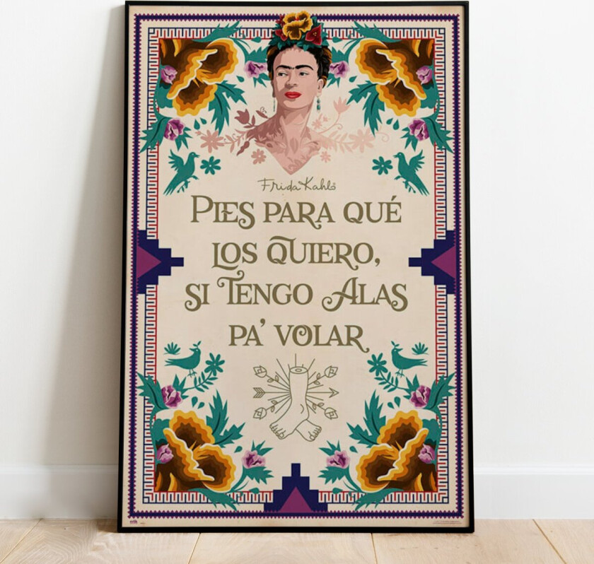 Frida Kahlo Plakat - 91,5 x 61 cm | Supernerds.no - Norsk Nettbutikk