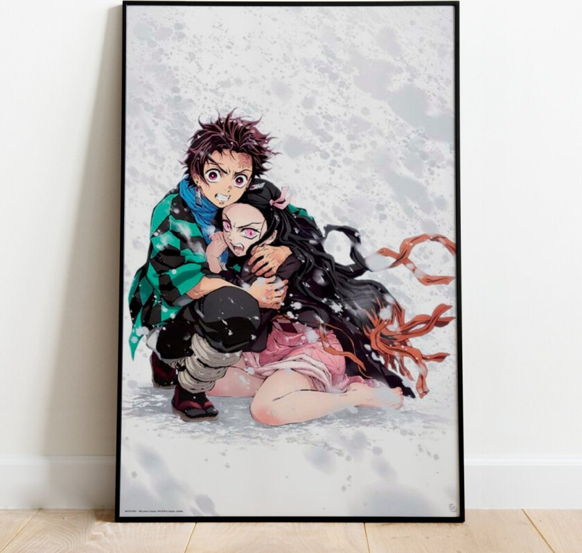 Plakat Tanjiro&Nezuko Snow - 91,5 x 61 cm | Supernerds.no - Norsk Nettbutikk