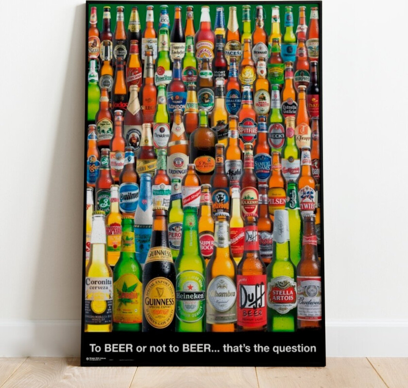 To BEER or not to BEER Plakat - 91,5 x 61 cm | Supernerds.no - Norsk Nettbutikk
