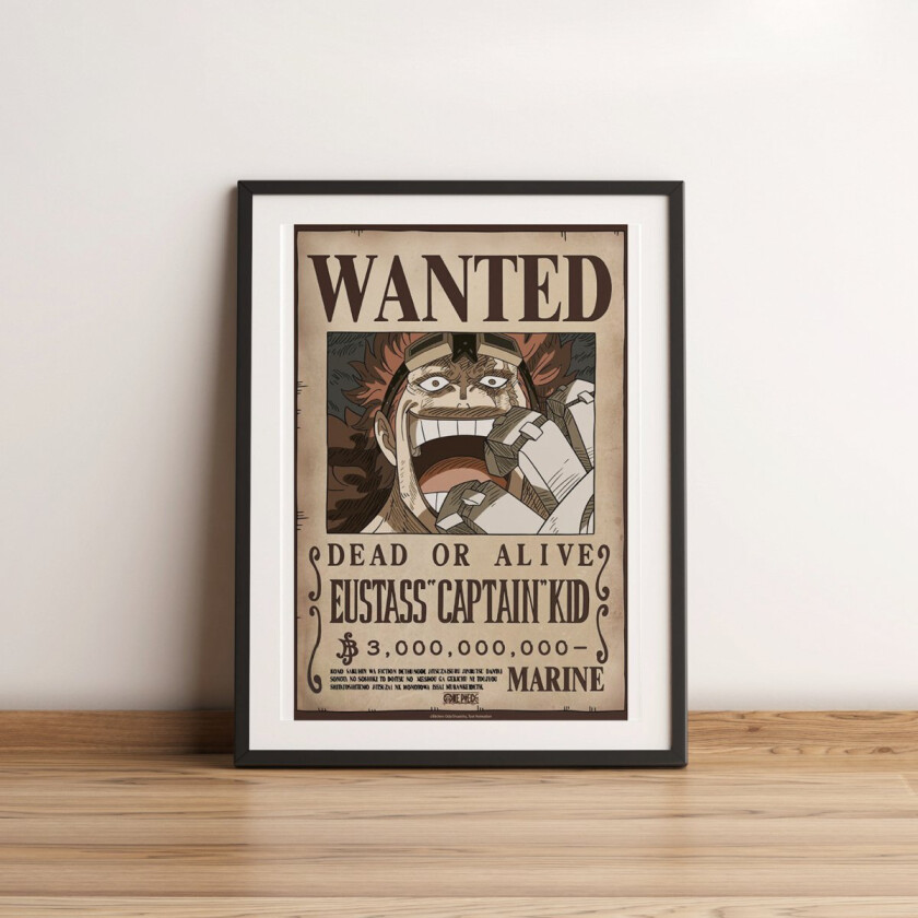 Plakat 52 x 38 cm Wanted Kid Wano | Supernerds.no - Norsk Nettbutikk