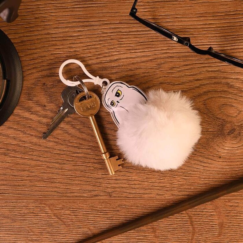 Nøkkelring Pom Pom Hedwig | Supernerds.no - Norsk Nettbutikk