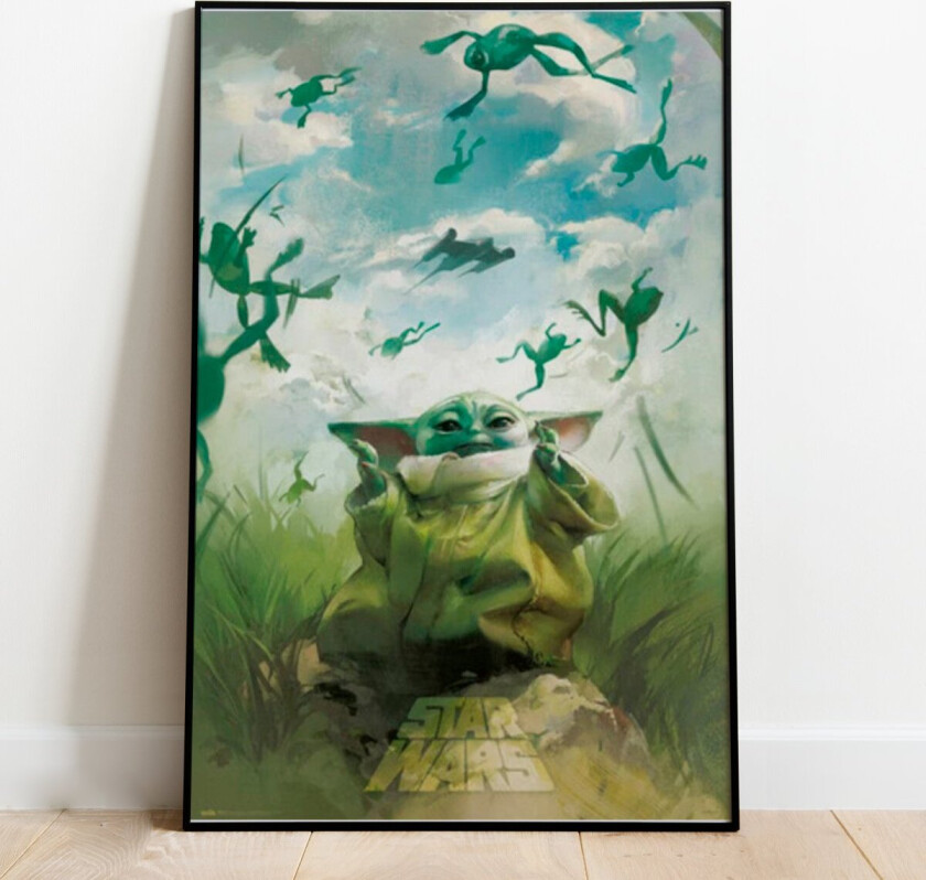 Plakat Grogu Training - 91,5 x 61 cm | Supernerds.no - Norsk Nettbutikk
