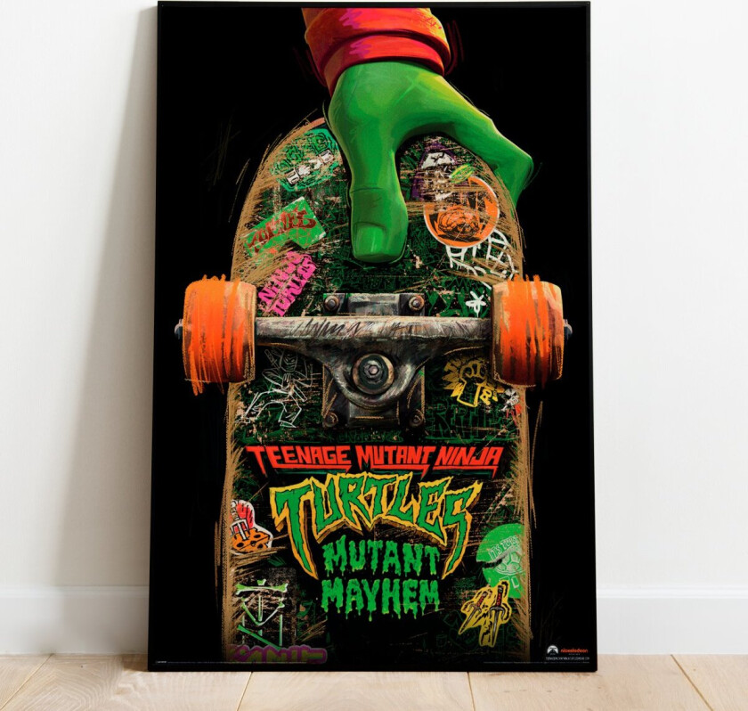 Plakat Mutant Mayhem Skate Board - 91,5 x 61 cm | Supernerds.no - Norsk Nettbutikk