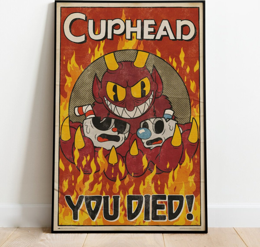 Plakat You Died - 91,5 x 61 cm | Supernerds.no - Norsk Nettbutikk