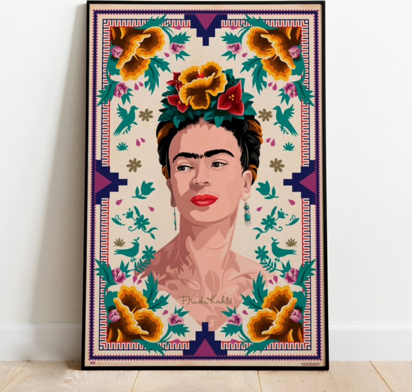 Frida Kahlo Portrett Plakat - 91,5 x 61 cm | Supernerds.no - Norsk Nettbutikk