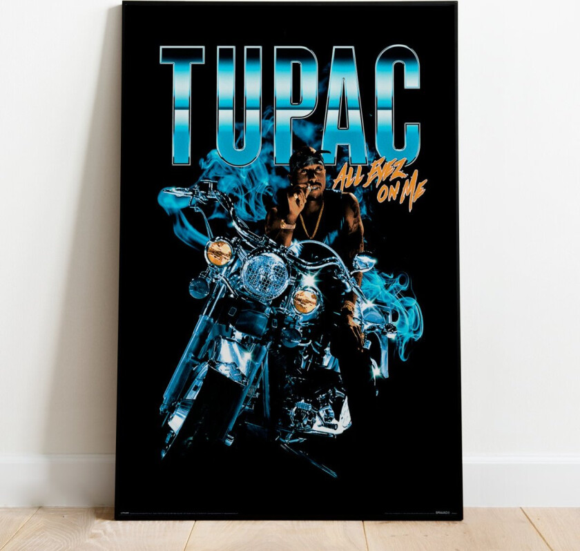 Plakat All Eyez Motorcycle - 91,5 x 61 cm | Supernerds.no - Norsk Nettbutikk