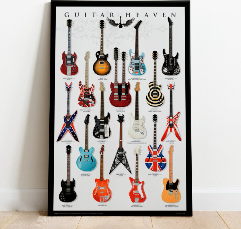 Guitar Heaven Plakat - 91,5 x 61 cm | Supernerds.no - Norsk Nettbutikk