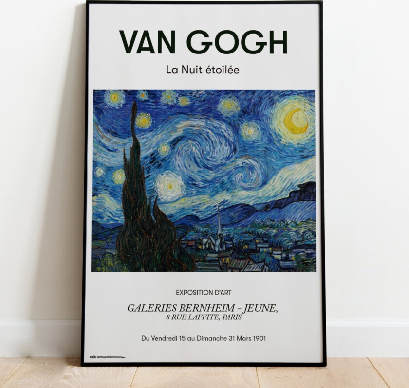 Van Gogh Stjernenatt Plakat - 91,5 x 61 cm | Supernerds.no - Norsk Nettbutikk