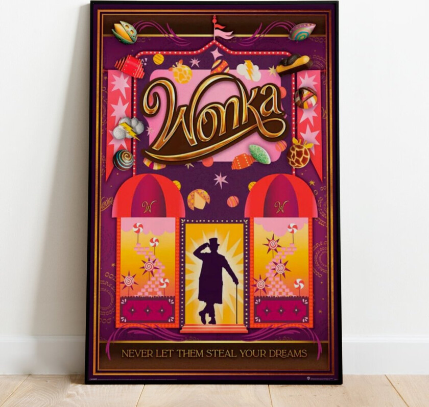 's Charlie og Sjokoladefabrikken Plakat Willy Wonka - 91,5 x 61 cm | Supernerds.no - Norsk Nettbutikk