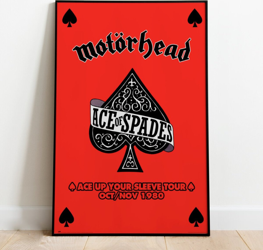 Plakat Ace of Spades - 91,5 x 61 cm | Supernerds.no - Norsk Nettbutikk