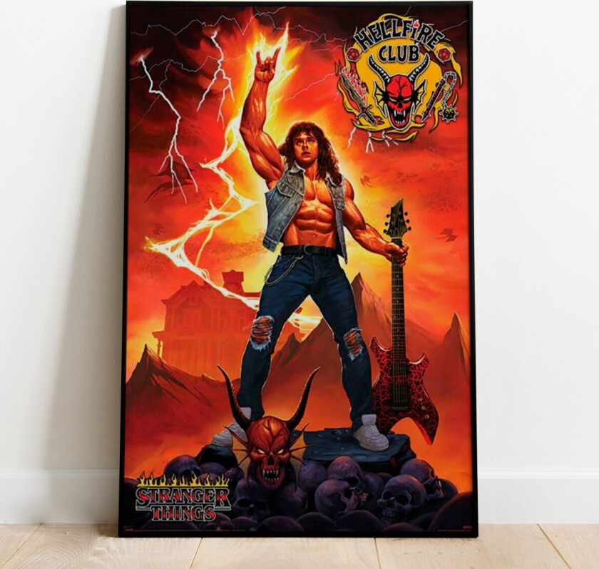 Plakat Hellfire Rock God - 91,5 x 61 cm | Supernerds.no - Norsk Nettbutikk