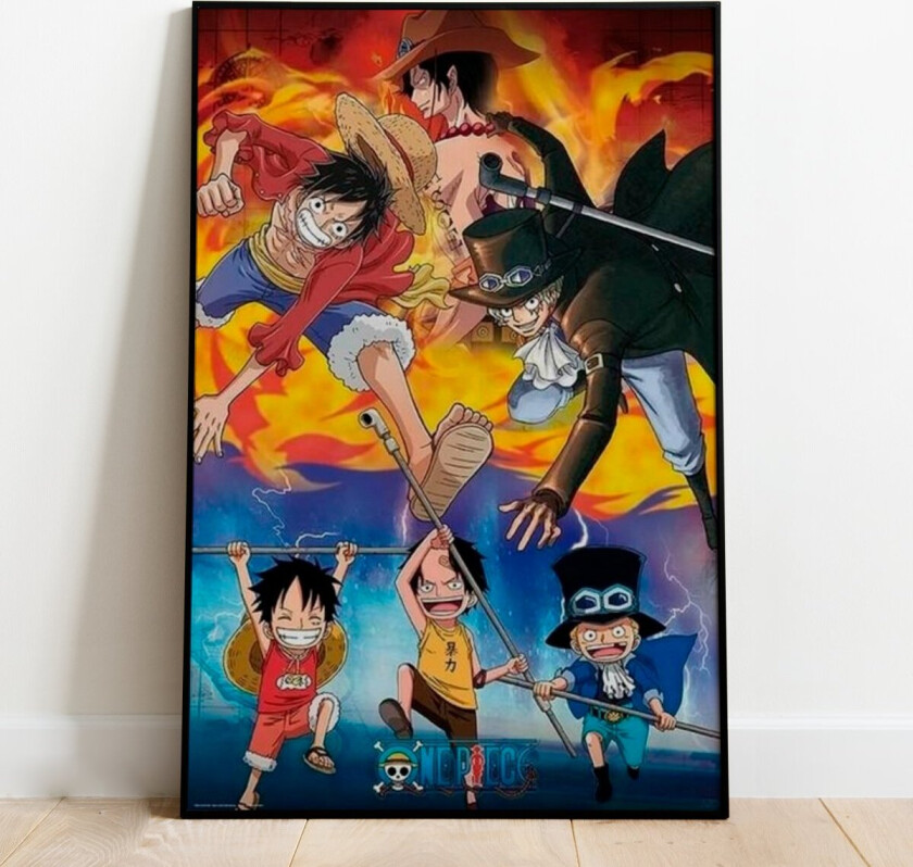 Plakat Ace Sabo Luffy - 91,5 x 61 cm | Supernerds.no - Norsk Nettbutikk