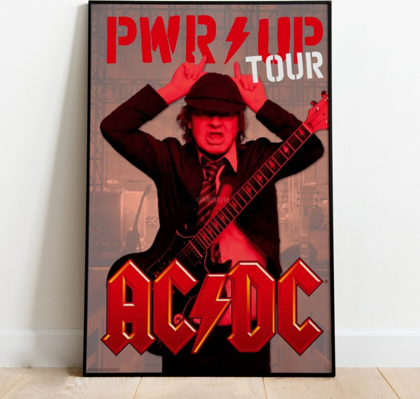 AC/DC Plakat PWR UP Tour - 91,5 x 61 cm | Supernerds.no - Norsk Nettbutikk