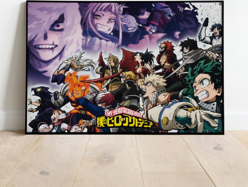Plakat Heroes vs Vilains - 91,5 x 61 cm | Supernerds.no - Norsk Nettbutikk