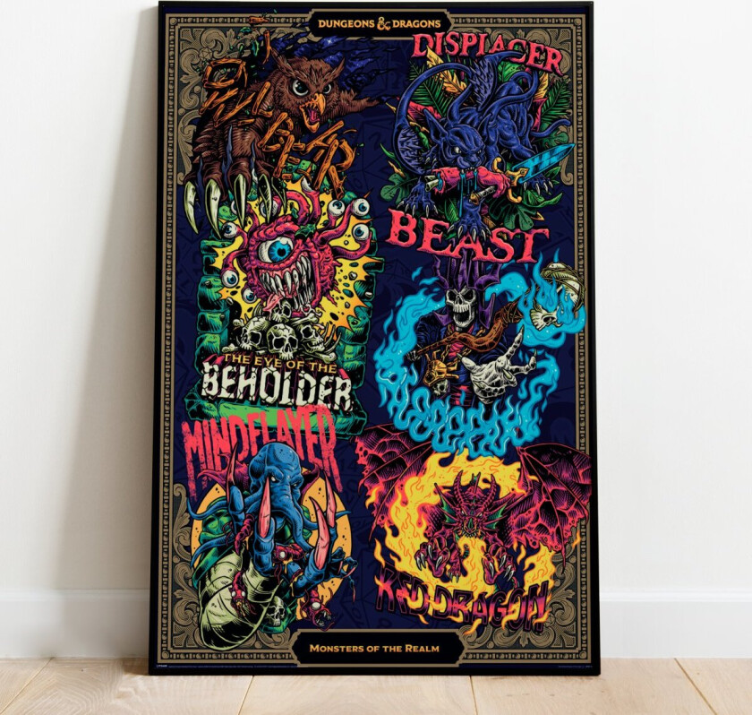 Plakat Monsters - 91,5 x 61 cm | Supernerds.no - Norsk Nettbutikk